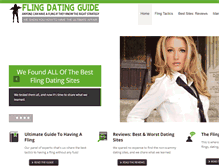 Tablet Screenshot of flingdatingtactics.com